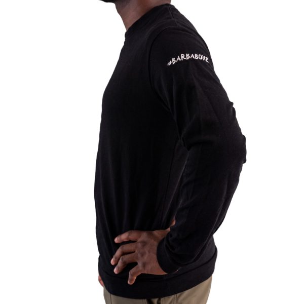 FELPA NERA RELAXED FIT - immagine 3